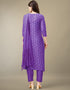 sleek purple rayon trendy fashioner readymade suit collection with purple rayon rt9040-185402 Back View
